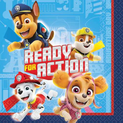 Paw Patrol Adventures Beverage Napkins - Click Image to Close